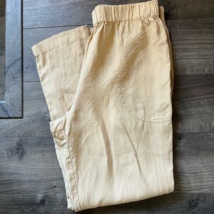 notperfectlinen Genova Pants, M/L, Light Camel